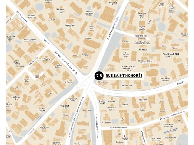 Carte de localisation de Gastronome & Co. à Paris, Rue Saint-Honoré.