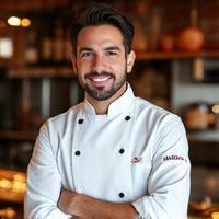 Portrait du Chef Mateo Garcia expert en gastronomie méditerranéenne raffinée