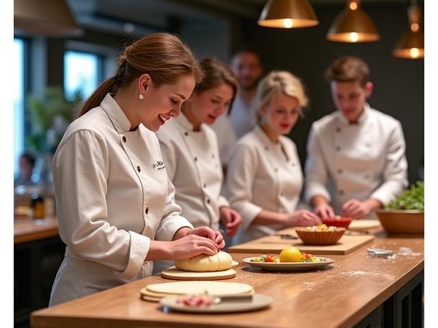 Groupe de participants lors d'un atelier culinaire ludique